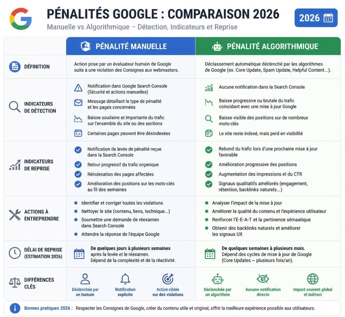 découvrez comment identifier rapidement en 10 minutes si votre site subit une pénalité google manuelle ou algorithmique et apprenez à réagir efficacement.