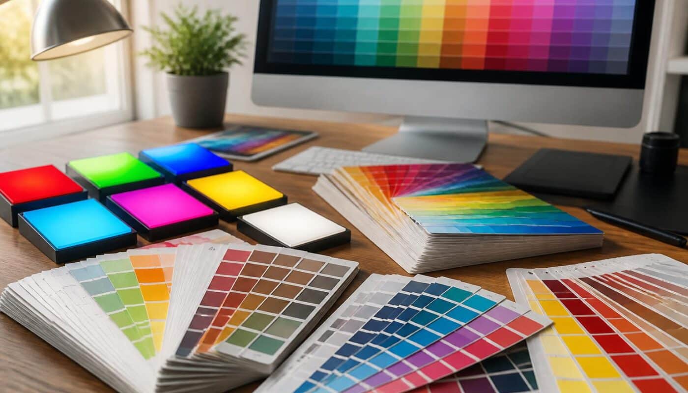 découvrez notre guide pratique des couleurs rvb, cmjn et pantone pour maîtriser les codes couleur et éviter toute erreur dans vos projets graphiques.