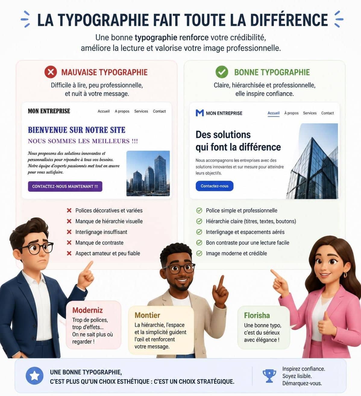 découvrez les 7 polices gratuites incontournables qui transforment instantanément un site amateur en un site au design professionnel et soigné.