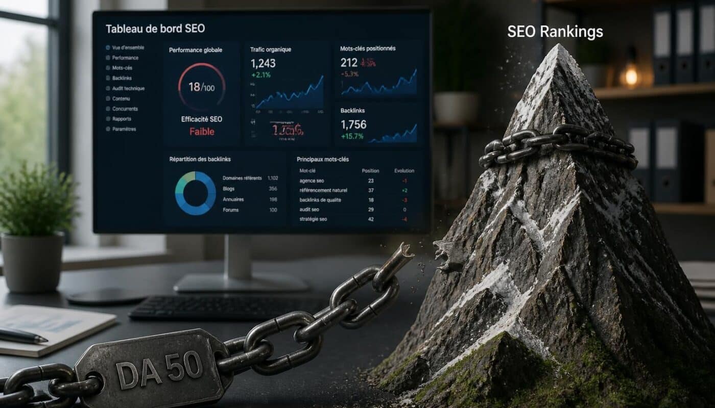 découvrez pourquoi vos backlinks provenant de domaines avec un domain authority (da) de 50 n'améliorent pas votre positionnement seo et comment optimiser votre stratégie de liens pour obtenir de meilleurs résultats.