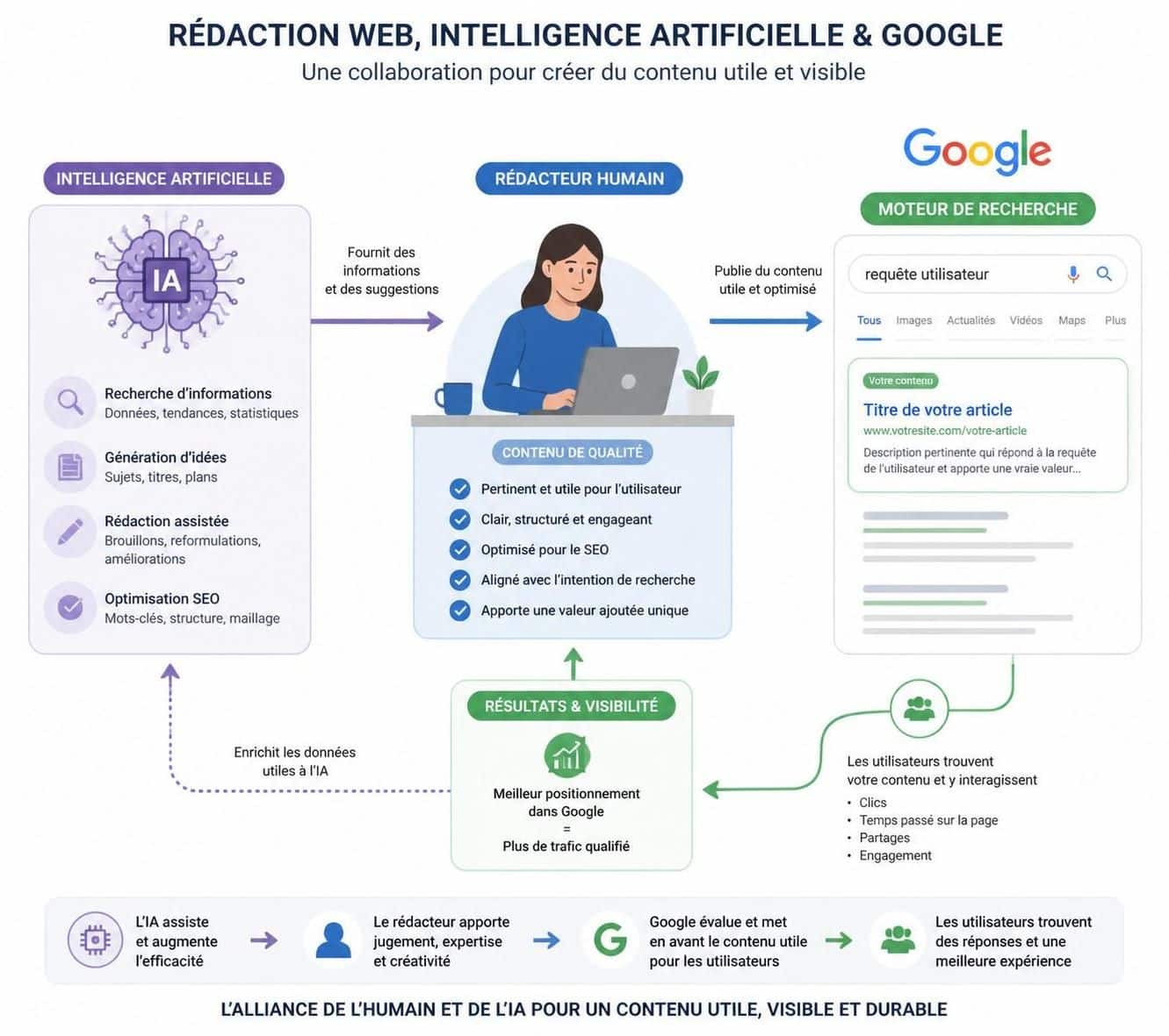 découvrez comment google détecte l'utilisation de l'ia en rédaction web, ce qu'il identifie réellement et ce qu'il laisse passer, pour optimiser votre contenu efficacement.