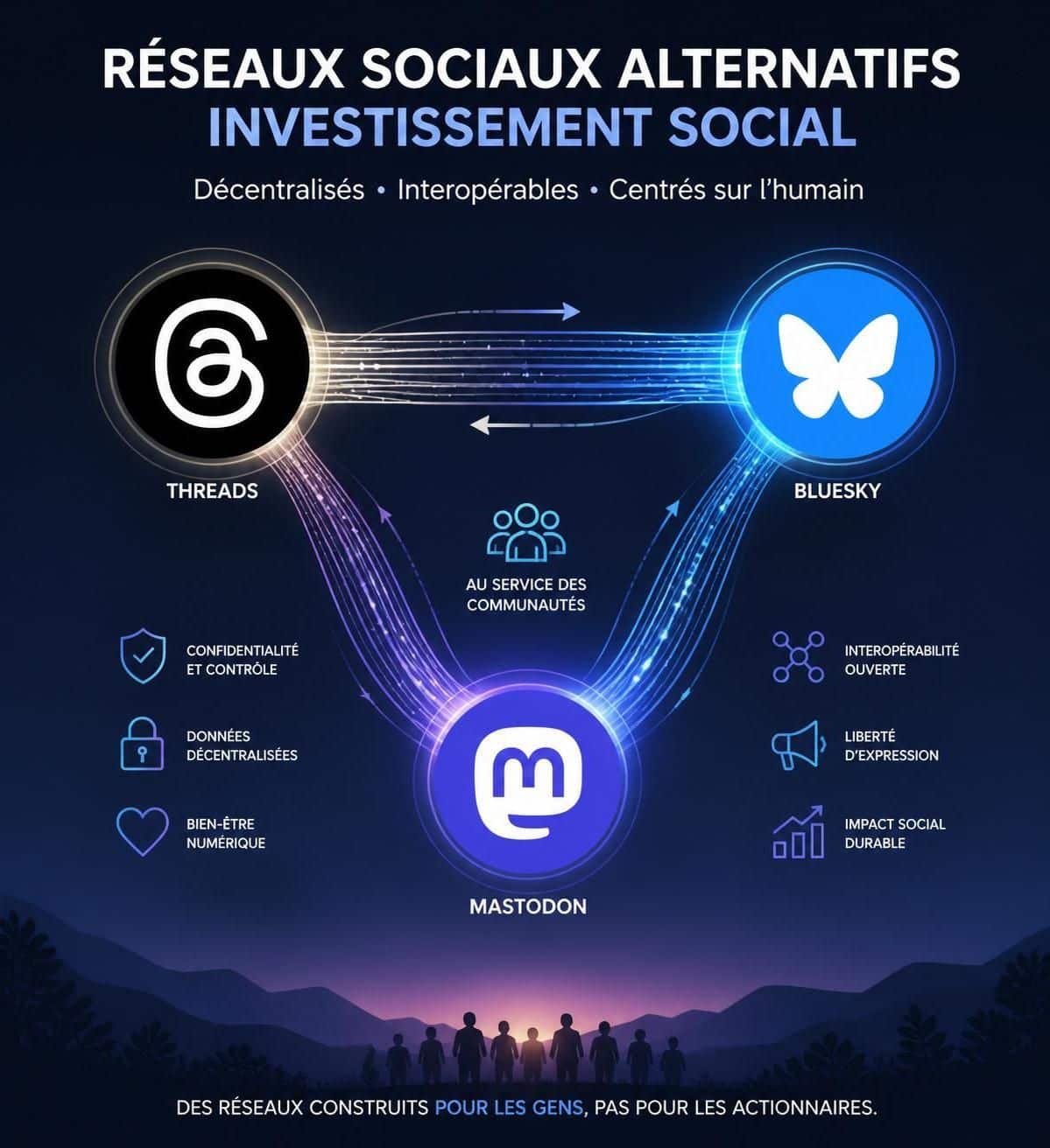 découvrez lequel des réseaux sociaux threads, bluesky ou mastodon choisir pour investir efficacement après avoir quitté x. analyse des avantages et opportunités de chaque plateforme.
