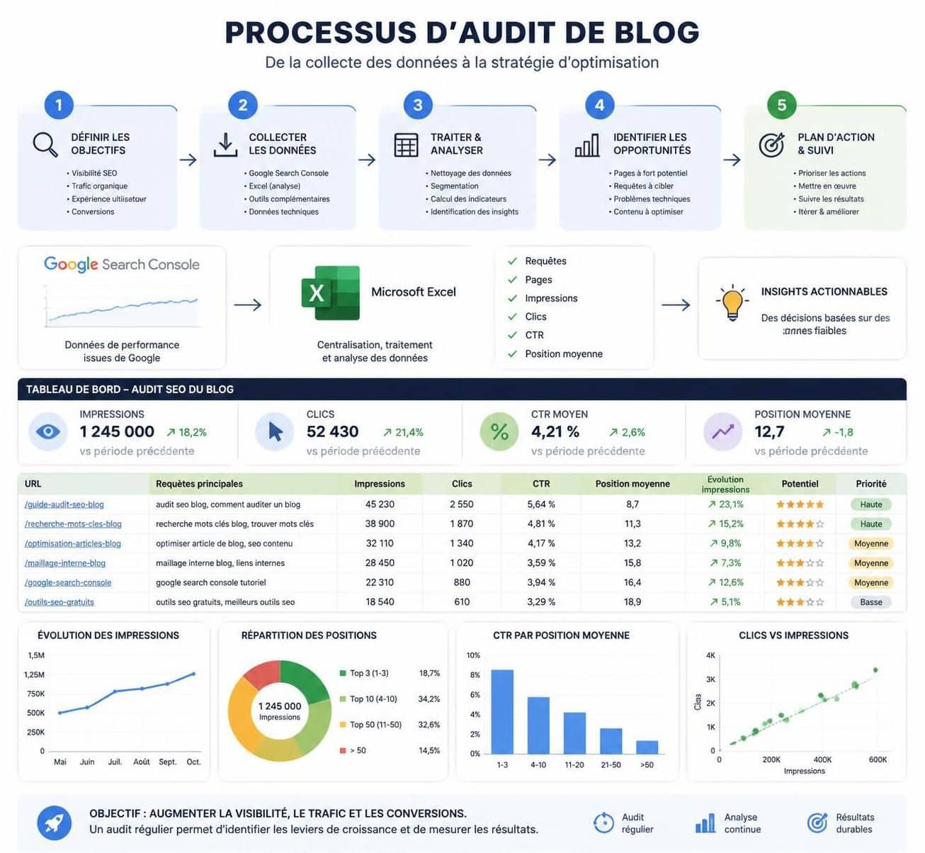 découvrez comment auditer efficacement 100 articles de blog en une après-midi grâce à une méthode simple utilisant excel et google search console pour optimiser votre contenu rapidement.